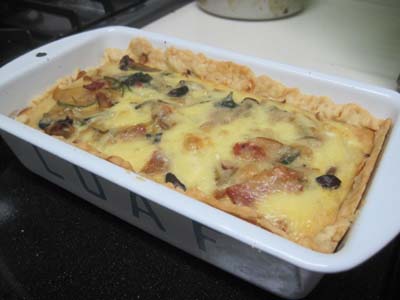 ã»ã†ã‚Œã‚“è‰ã¨ãƒ™ãƒ¼ã‚³ãƒ³ã®ã‚­ãƒƒã‚·ãƒ¥